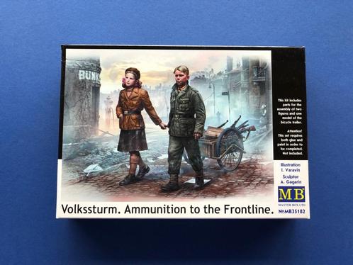 MasterBox	35182	Volkssturm Ammunition To The Frontline	1/35, Hobby en Vrije tijd, Modelbouw | Figuren en Diorama's, Nieuw, 1:35 tot 1:50