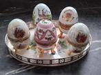 Russische porseleinen eieren met gouden pootjes, Antiek en Kunst, Ophalen of Verzenden