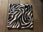 Kussenhoes 3x zebra print zwart goud nieuw maat 40x40, Nieuw, Ophalen of Verzenden, Zwart, Vierkant