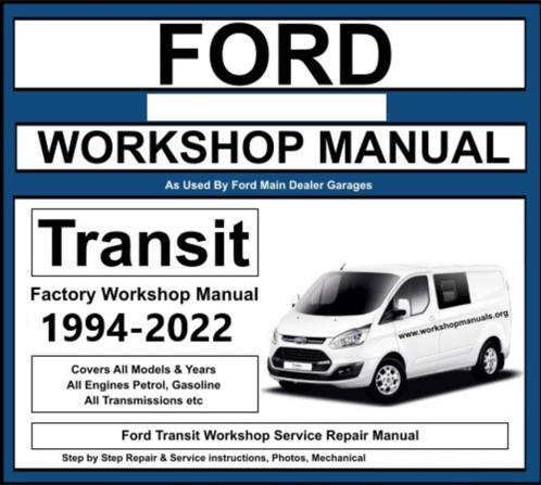 Ford Transit 1994-2022 Manual Ford ETIS 2022 op USB Stick, Auto diversen, Handleidingen en Instructieboekjes, Verzenden