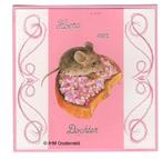 3D Kaart Geboorte 3  Beschuit met muisjes Roze, Ophalen of Verzenden, Nieuw, Overige thema's