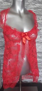 sexy rood kanten babydoll M, Ophalen of Verzenden, Rood, Nachtkleding