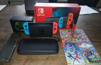 Nintendo Switch met games en accessoires, Spelcomputers en Games, Spelcomputers | Nintendo Switch, Met games, Met 2 controllers