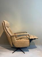 Relaxfauteuil ecoleer met stalen arm, Ophalen, Sommelsdijkse haven 19, Info@vissermeubelen.nl, Visser Meubelen