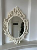VERKOCHT Witte spiegel barok.H 85 cm. Ikea Vikersund spiegel, Ophalen, Zo goed als nieuw, Minder dan 100 cm, Ovaal
