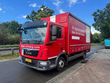 MAN TGL 8.180 Bakwagen Schuifzeilen (bj 2016) beschikbaar voor biedingen
