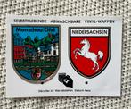 2 Toeristenstickers: Monschau & Niedersachsen, Ophalen of Verzenden, Zo goed als nieuw, Overige typen