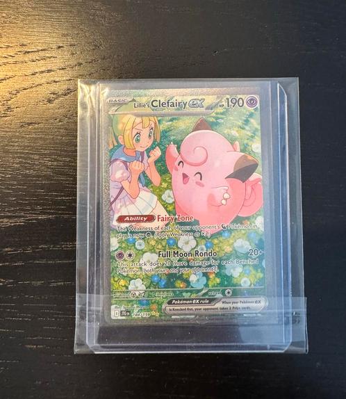 Pokemon Journey Together Lillie’s Clefairy EX 184/159 SIR, Hobby en Vrije tijd, Verzamelkaartspellen | Pokémon, Nieuw, Losse kaart