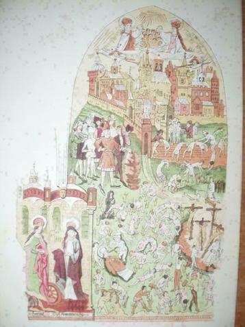 072 / Bathmen / Muurschildering in de Kerk  Litho 1876 beschikbaar voor biedingen