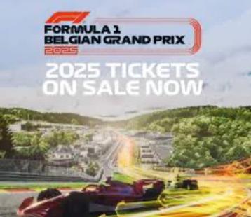 2 tickets Formule 1 GP België Spa Zondag 27 juli 2025 Brons beschikbaar voor biedingen
