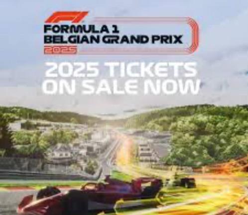 2 tickets Formule 1 GP België Spa Zondag 27 juli 2025 Brons, Tickets en Kaartjes, Sport | Overige, Twee personen, Juli