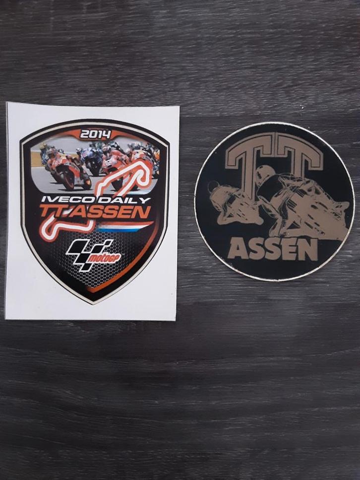 TT Assen Stickers - Set van 2, Motoren, Accessoires | Stickers, Ophalen of Verzenden