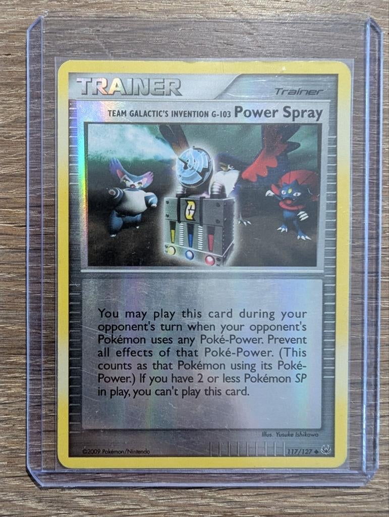 Power Spray uit Platinum 117/127 Reversed Foil, Ophalen of Verzenden, Zo goed als nieuw, Losse kaart, Foil