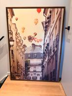 Ikea Vilshult - Vlucht boven Parijs 100x140cm, Huis en Inrichting, Ophalen, Zo goed als nieuw, 100 tot 125 cm, Foto of Poster