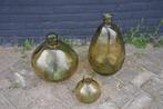 Spaanse glaswerk 3 vazen, Huis en Inrichting, Woonaccessoires | Vazen, Ophalen, Gebruikt, 50 tot 75 cm, Glas