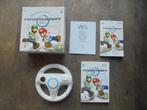 MarioKart Wii + Nintendo Wheel voor Wii (zie foto's), Spelcomputers en Games, Games | Nintendo Wii, Ophalen of Verzenden, Gebruikt