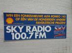 sticker SKY RADIO 100.7 FM, Ophalen of Verzenden, Zo goed als nieuw, Film, Tv of Omroep