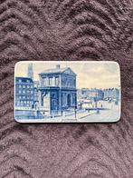 Vintage porseleinen wandtegel Rotterdam Delftsche Poort, Antiek en Kunst, Antiek | Wandborden en Tegels, Ophalen of Verzenden