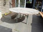 Grote ronde tafel buiten tuintafel, Ophalen, Gebruikt, Rond