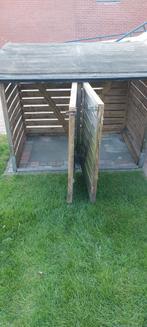 Houtopslag of containerberging, Tuin en Terras, Ophalen, Gebruikt, Hout, Containerberging