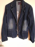 Jeans jasje mtL met vogel op rug, Blauw, Maat 42/44 (L), Ophalen of Verzenden, Zo goed als nieuw