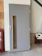 2  deuren en 1 aluminium kozijn met glas, Doe-het-zelf en Verbouw, 80 tot 100 cm, Ophalen of Verzenden, 200 tot 215 cm, Glas