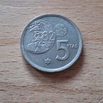 Spaanse 5 ptas munt EK 1982, Postzegels en Munten, Ophalen of Verzenden