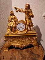 Prachtige empire pendule klok verguld, Antiek en Kunst, Ophalen