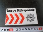 sticker Korps Rijkspolitie Politie AD060 *, Verzamelen, Stickers, Overige typen, Zo goed als nieuw, Verzenden