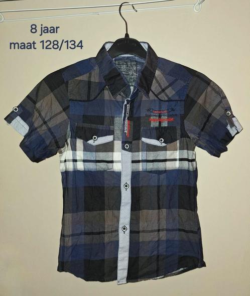 🧑 Jongens Blouse 👔 Zomer Kleding Kleren Shirt Jongen Kort, Kinderen en Baby's, Kinderkleding | Maat 128, Nieuw, Jongen, Overhemd of Blouse