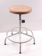 Vintage - kruk oud design, Ophalen, In hoogte verstelbaar, Gebruikt, Staal
