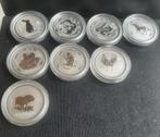 1/2 oz Zilver 8 stuks LUNAR 1, Ophalen of Verzenden, Zilver