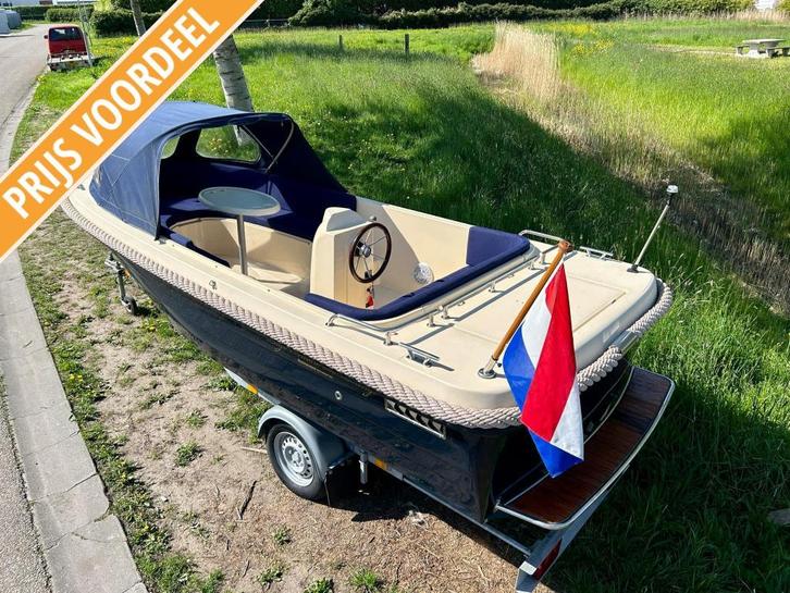 Lago Amore 530 Lounge Tender met 9.9 pk Suzuki vol opties!, Watersport en Boten, Sloepen, Gebruikt, Tot 10 pk, 3 tot 6 meter, Benzine