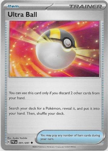 Paldean Fates,  Ultra Ball [uncommon] 91/91 beschikbaar voor biedingen