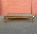 Antieke teakhouten grote salontafel., Ophalen of Verzenden, Zo goed als nieuw, Rechthoekig, 75 cm of meer