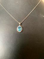 Topaas Swiss blue hanger beschermt intuïtie magie powerful, Blauw, Nieuw, Ophalen of Verzenden, Met edelsteen