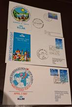 KLM  3x Eerste dag enveloppen, Ophalen of Verzenden, Nederland