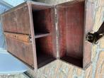 koffer vintage wijnkoffer stoel grata bureau stoel vergader, Ophalen, Gebruikt, Overige materialen, Minder dan 50 cm