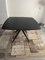 Eettafel 120x120cm zwart, Ophalen, Vierkant, Zo goed als nieuw, Vier personen
