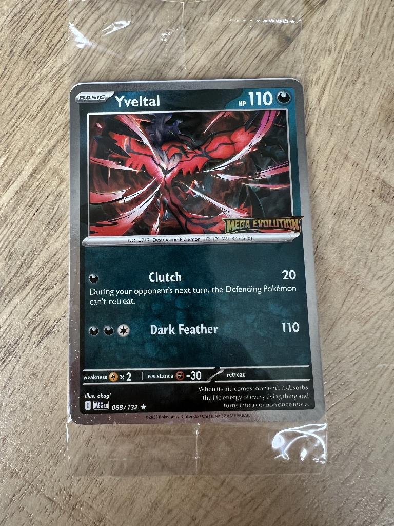 088/132 Yveltal Mega Evolutions Sealed Stamped Promo Card, Ophalen of Verzenden, Nieuw