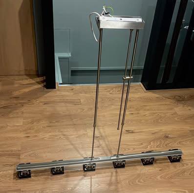 Hanglamp dimbaar, Huis en Inrichting, Lampen | Hanglampen, Zo goed als nieuw, 75 cm of meer, Glas, Metaal, Ophalen