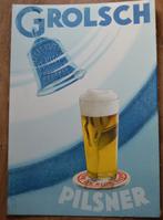 Affiche;  GROLSCH PILSNER. Ontwerp; Jansma, Verzamelen, Biermerken, Ophalen of Verzenden, Zo goed als nieuw, Reclamebord, Plaat of Schild