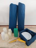 Kampeermatrasjes, opblaasbaar afwasteiltje, bestek, flessen, Caravans en Kamperen, Ophalen, Gebruikt