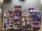 76 St kerstballen  lila, roze, paarse glazen kerstballen, Ophalen