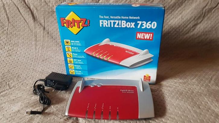 FRITZ!Box 7360 modem/router, Computers en Software, Routers en Modems, Gebruikt, Router met modem, Ophalen of Verzenden