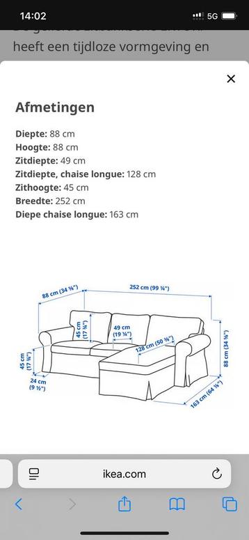 Ikea bank Ektorp - afbeelding 3