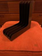 Vintage platenhouders (bruin, 3 stuks), Ophalen of Verzenden, Gebruikt