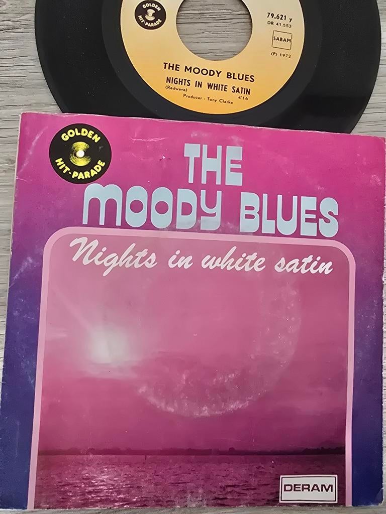 The Moody Blues/ nights in White satin, Ophalen of Verzenden, Gebruikt, Overige formaten, Poprock
