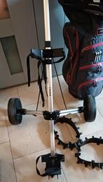 Golf-trolley-kar Cruiser, met tas BagBoy en clubs, Ophalen, Gebruikt, Golfkar
