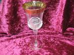 Cristal Murano goud ingelegde kristallen wijn/glas., Ophalen of Verzenden, Zo goed als nieuw, Waterglas